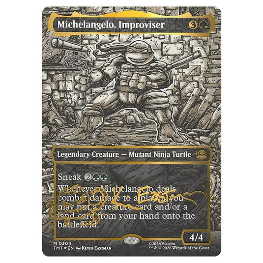 Magic The Gathering - Teenage Mutant Ninja Turtles - Michelangelo, Improviser - 0304