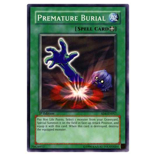 Yu-Gi-Oh! - Structure Deck - Fury from the Deep - Premature Burial (Common) SD4-EN017