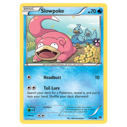 Pokemon - XY - Breakpoint - Slowpoke - 19/122 (Reverse Holo)