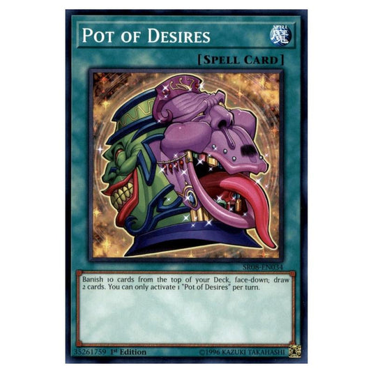 Yu-Gi-Oh! - Structure Deck - Order of the Spellcasters - Pot of Desires (Common) SR08-EN034