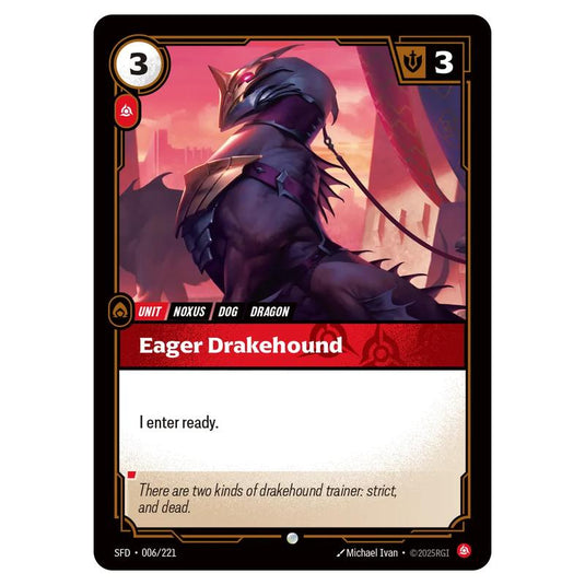 Riftbound: League of Legends TCG - Spiritforged - Eager Drakehound - 006/221