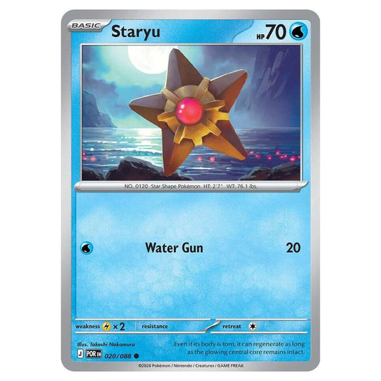 Pokemon - Mega Evolution - Perfect Order - Staryu - 020/088