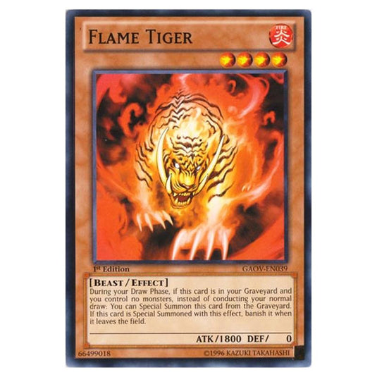 Yu-Gi-Oh! - Galactic Overlord - Flame Tiger (Short Print) GAOV-EN039
