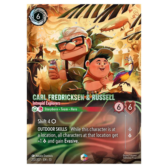Lorcana - Attack of the Vine! - Carl Fredricksen & Russell - Intrepid Explorers (Enchanted) - 237/207