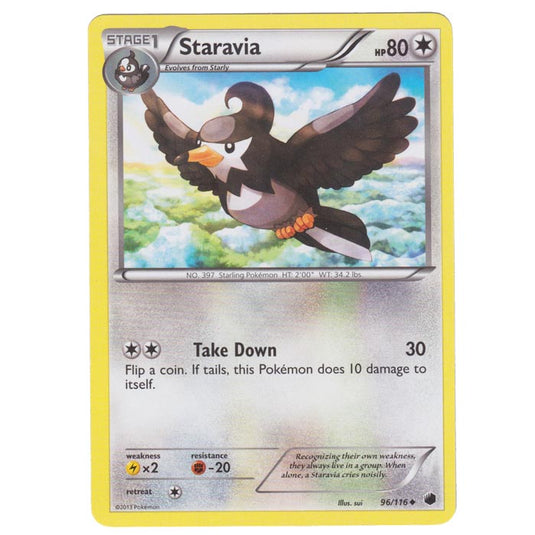 Pokemon - Black & White - Plasma Freeze - Staravia - 96/116