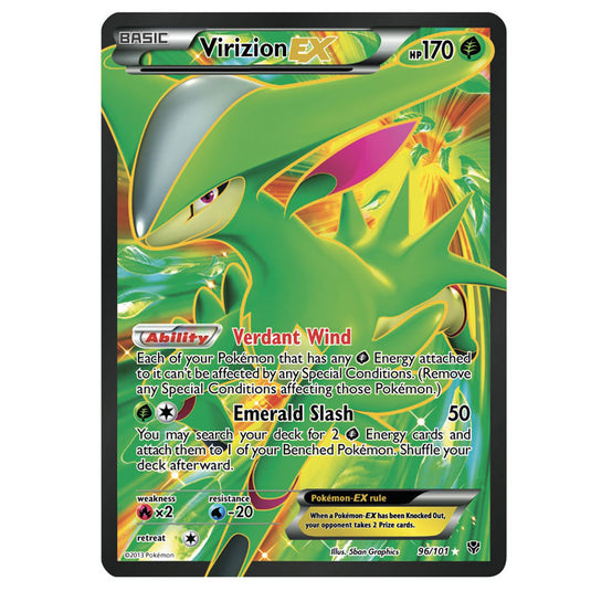 Pokemon - Black & White - Plasma Blast - Virizion-EX FullArt - 96/101