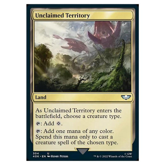 Magic The Gathering - Universes Beyond - Warhammer 40k - Unclaimed Territory - 304/168