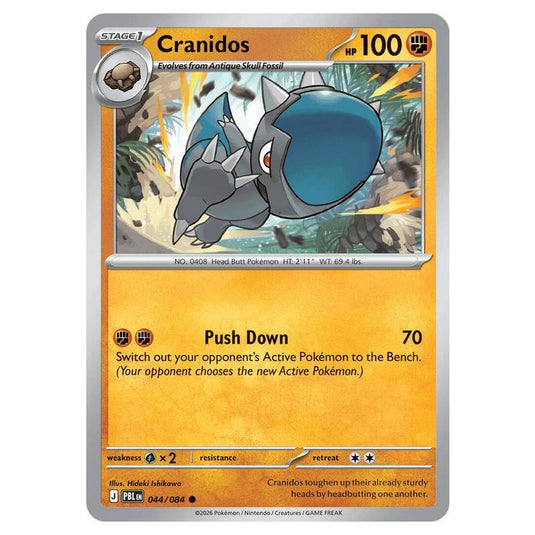 Pokemon - Mega Evolution - Pitch Black - Cranidos - 044/084