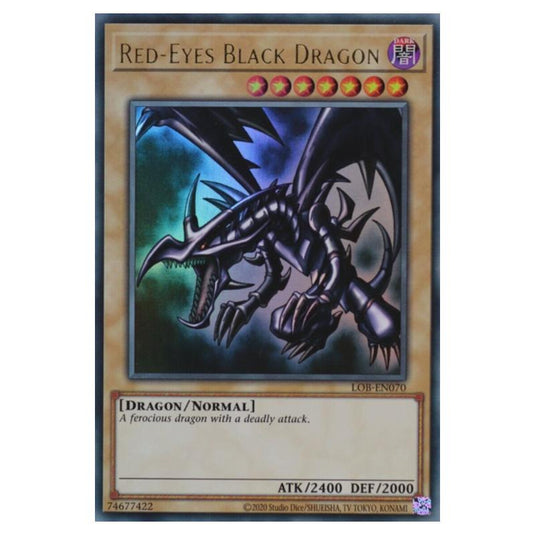 Yu-Gi-Oh! - Legend of Blue Eyes White Dragon (25th Anniversary Edition) - Red-Eyes Black Dragon (Ultra Rare) - LOB25-EN070