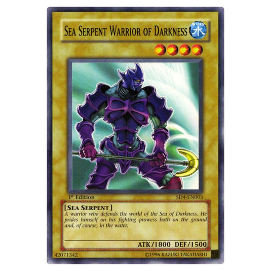 Yu-Gi-Oh! - Structure Deck - Fury from the Deep - Sea Serpent Warrior of Darkness (Common) SD4-EN003