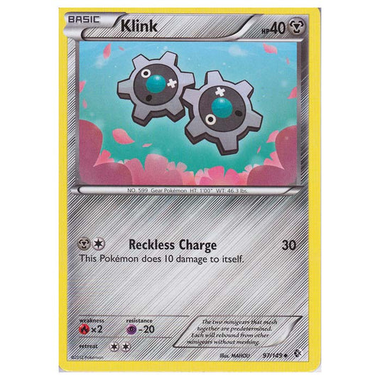 Pokemon - Black & White - Boundaries Crossed - Klink 97/149