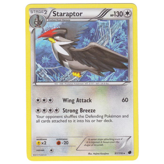 Pokemon - Black & White - Plasma Freeze - Staraptor - 97/116