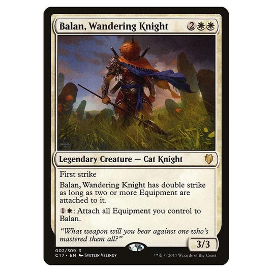 Magic The Gathering - Commander 2017 - Balan, Wandering Knight - 002/309