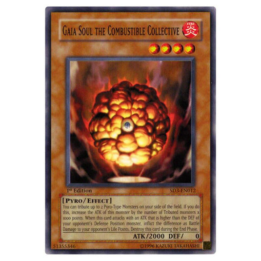 Yu-Gi-Oh! - Structure Deck - Blaze of Destruction - Gaia Soul the Combustible Collective (Common) SD3-EN012