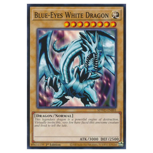 Yu-Gi-Oh! - Structure Deck - Blue-Eyes White Destiny - Blue-Eyes White Dragon (Common) SDWD-EN001