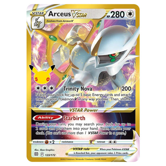 Pokemon - 30th Celebration - Arceus VSTAR - 123/172