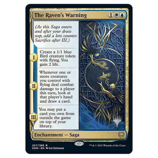 Magic The Gathering - Kaldheim Promos - The Raven's Warning - 227/285