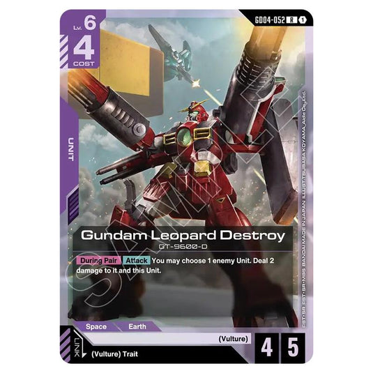 Gundam Card Game - GD-04: Phantom Aria - Gundam Leopard Destroy (R) - GD04-052