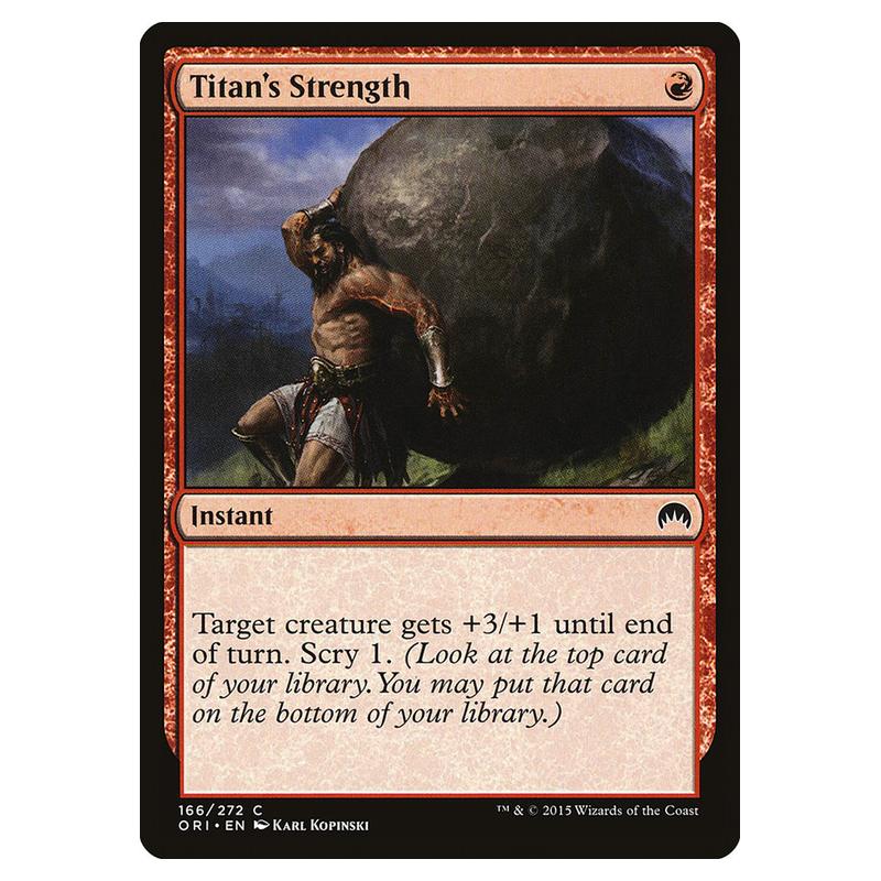 Magic Strength Magic The Gathering - Magic Origins - Titan\\'s Strength - 166/272 (Fo