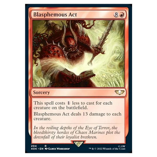 Magic The Gathering - Universes Beyond - Warhammer 40k - Blasphemous Act - 204/168