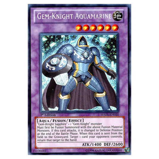 Yu-Gi-Oh! - Hidden Arsenal 5 - Steelswarm Invasion - Gem-Knight Aquamarine (Secret Rare) HA05-EN020