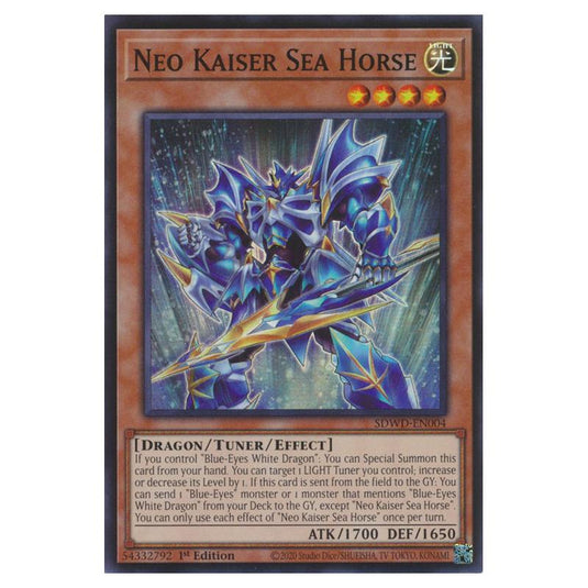 Yu-Gi-Oh! - Structure Deck - Blue-Eyes White Destiny - Neo Kaiser Sea Horse (Super Rare) SDWD-EN004