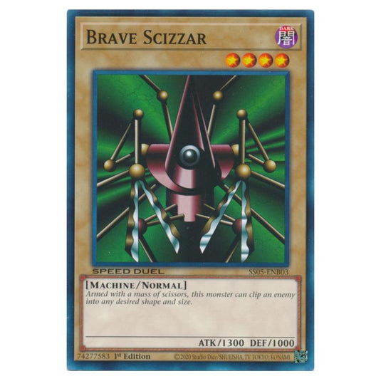 Yu-Gi-Oh! - Speed Duel Starter Decks - Twisted Nightmares - Brave Scizzar (Common) SS05-ENB03
