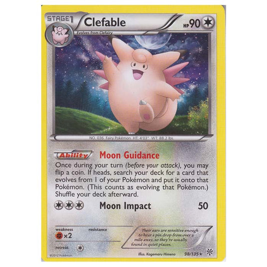 Pokemon - Black & White - Plasma Storm - Clefable - 98/135