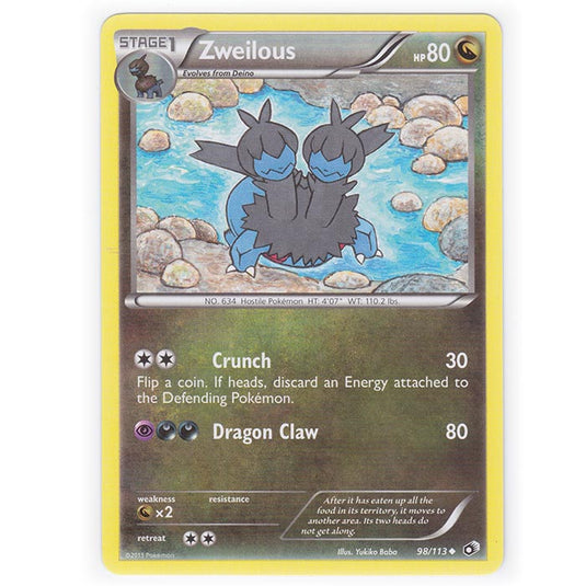 Pokemon - Black & White - Legendary Treasures - Zweilous - 98/113