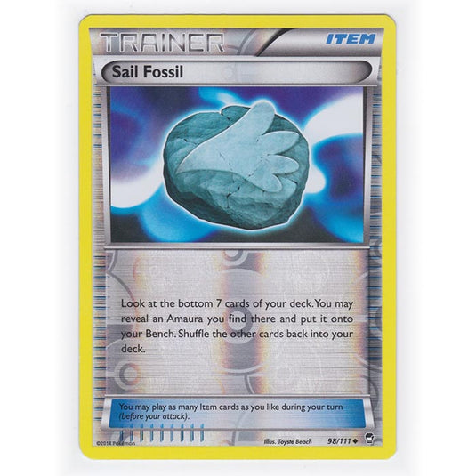 Pokemon - XY Furious Fists - (Reverse Holo) - Sail Fossil - 98/111