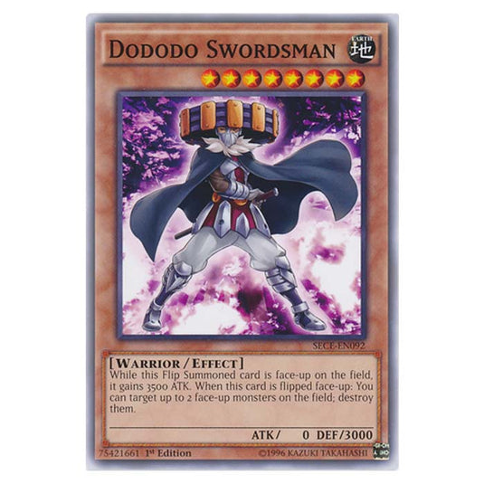 Yu-Gi-Oh! - Secrets of Eternity - Dododo Swordsman - 92/99