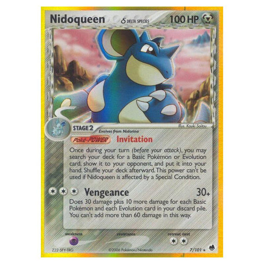 Pokemon - EX Dragon Frontiers - Nidoqueen δ Delta Species - 007