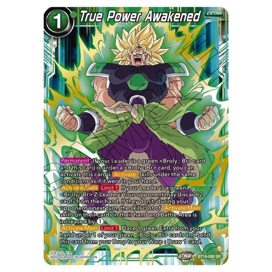 Dragon Ball Super - Fighter's Ambition - True Power Awakened - BT19-098