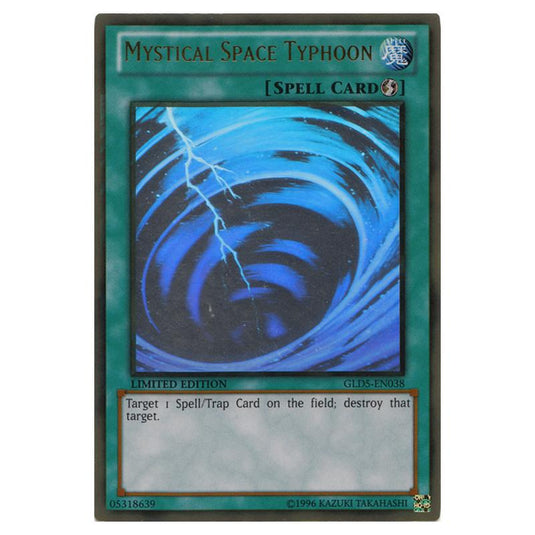 Yu-Gi-Oh! - Gold Series - Haunted Mine - Mystical Space Typhoon (Ghost/Gold Rare) GLD5-EN038