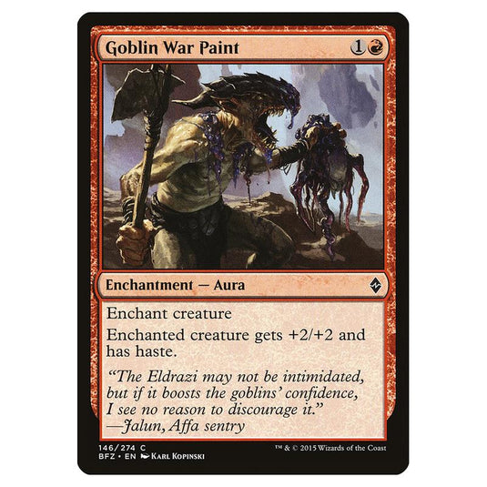 Magic The Gathering - Battle For Zendikar - Goblin War Paint - 146/274