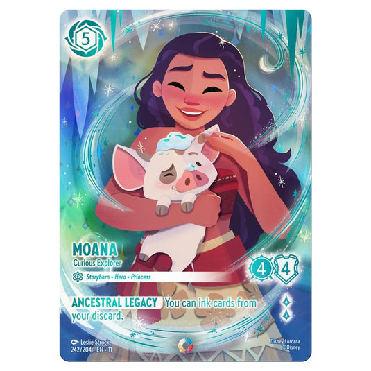 Lorcana - Winterspell - Moana - Curious Explorer (Iconic) - 242/204