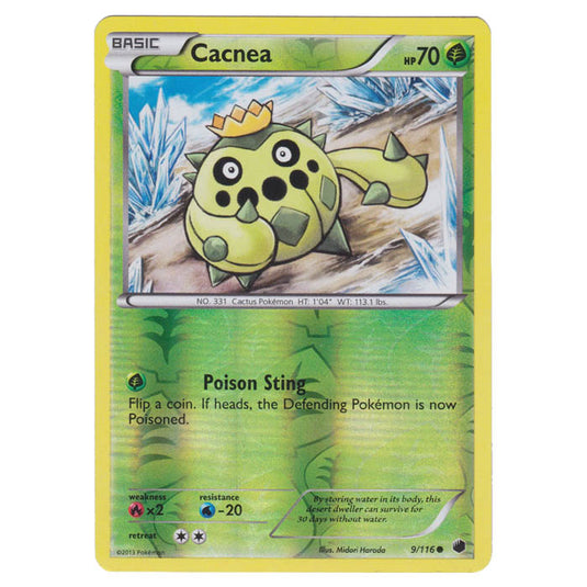 Pokemon - Black & White - Plasma Freeze - (Reverse Holo) Cacnea - 9/116