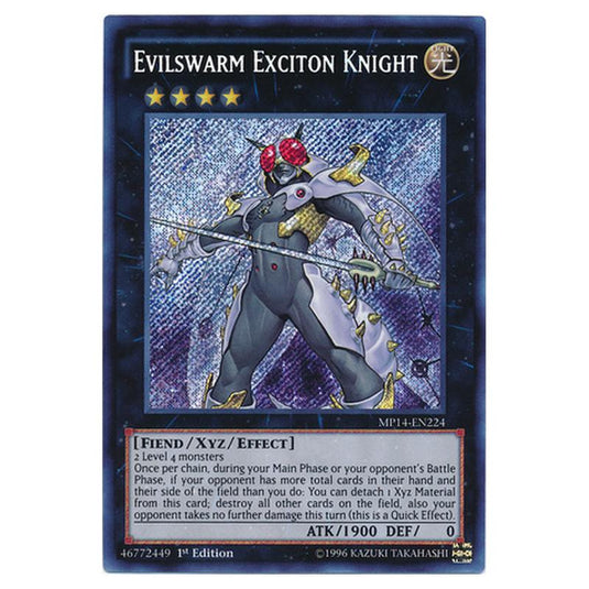 Yu-Gi-Oh! - 2014 Mega-Tin Mega Pack - Evilswarm Exciton Knight (Secret Rare) MP14-EN224