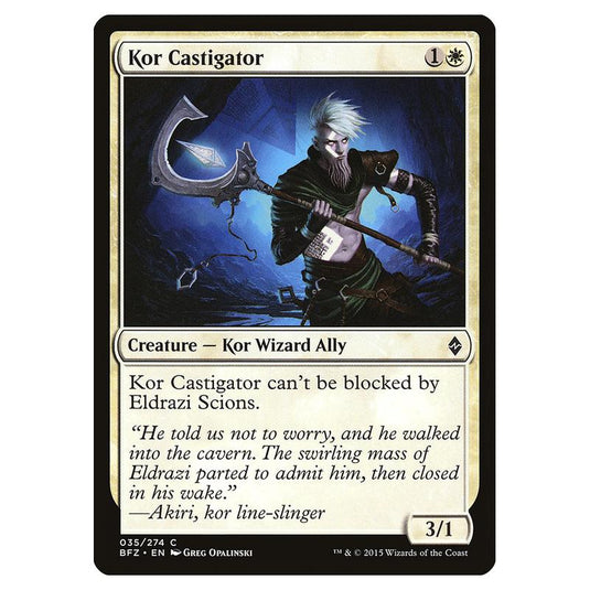Magic The Gathering - Battle For Zendikar - Kor Castigator - 35/274