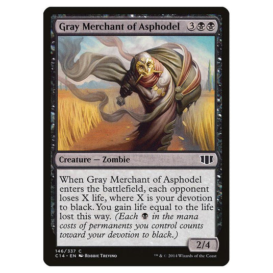 Magic The Gathering - Commander 2014 - Gray Merchant Of Asphodel - 146