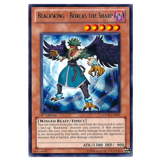Yu-Gi-Oh! - Storm of Ragnarok - Blackwing - Boreas the Sharp (Rare) ST