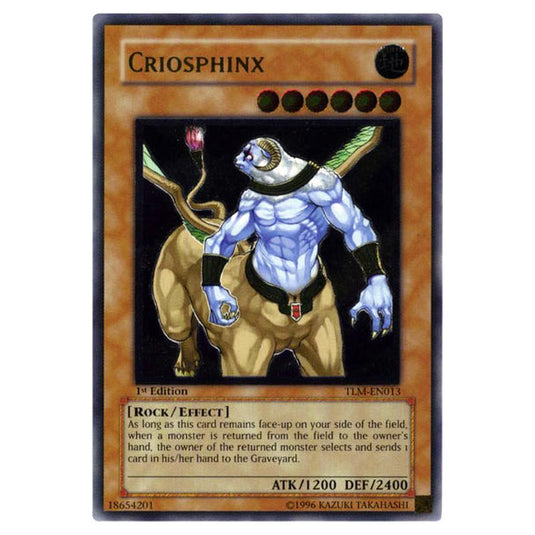 Yu-Gi-Oh! - The Lost Millennium - Criosphinx (Ultimate Rare) TLM-EN013