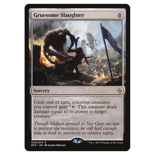 Magic The Gathering - Battle For Zendikar - Gruesome Slaughter - 9/274 (Foil)