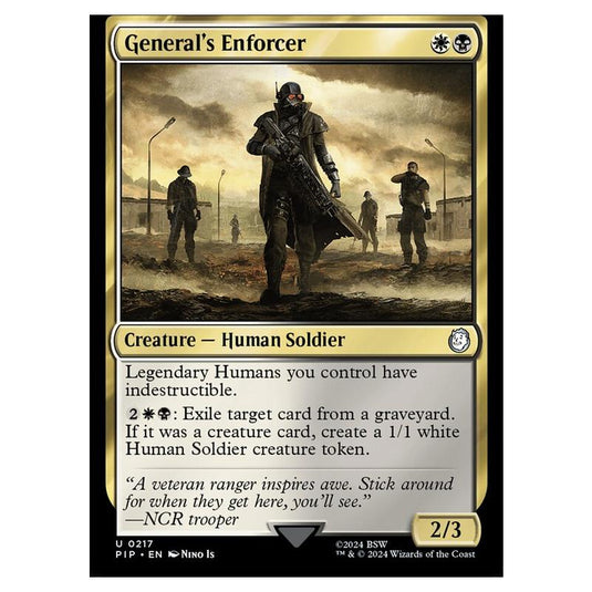 Magic The Gathering - Universes Beyond - Fallout - General's Enforcer - 0217