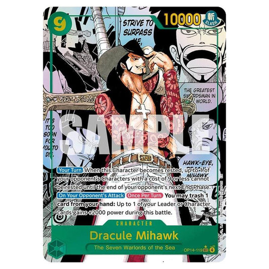 One Piece - OP14 - The Azure Sea's Seven - Dracule Mihawk - OP14-119m