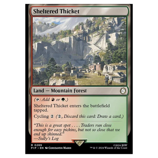 Magic The Gathering - Universes Beyond - Fallout - Sheltered Thicket - 0289
