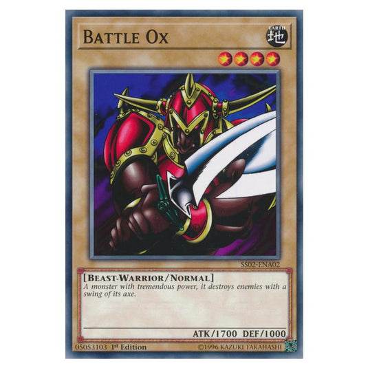 Yu-Gi-Oh! - Speed Duel Starter Decks - Duelists of Tomorrow - Battle Ox (Common) SS02-ENA02