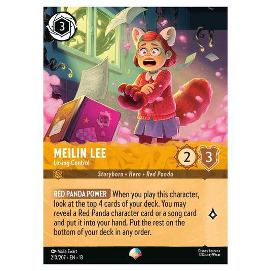 Lorcana - Attack of the Vine! - Meilin Lee - Losing Control (Epic) - 210/207