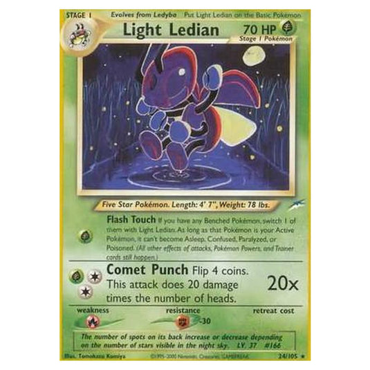 Pokemon - Neo Destiny - Light Ledian - 024/105