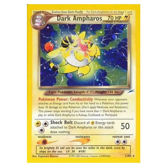 Pokemon - Neo Destiny - Dark Ampharos - 001/105